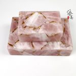 粉水晶（金箔）盒子
