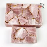 粉水晶（金箔）盒子