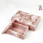 粉水晶（金箔）盒子