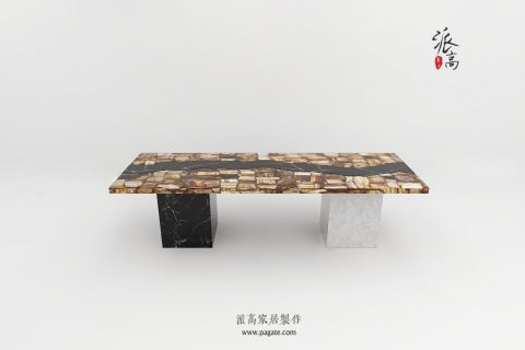 木化石河流桌