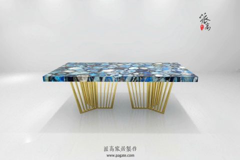 蓝玛瑙餐桌